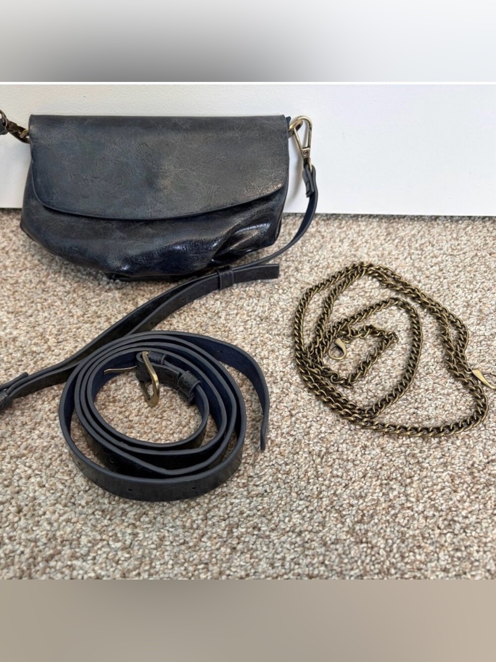 Anthropologie Ada convertible belt bag in blue